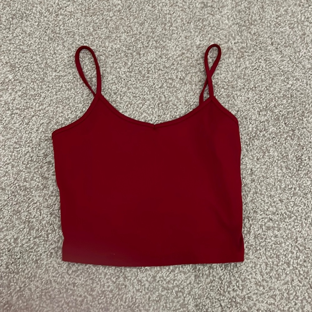 red tank top